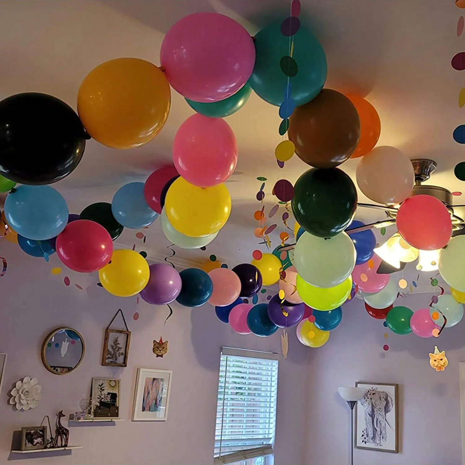 10/50 6 Zoll 10 Zoll Verbindbare Luftballons, Bunte und Verbindbare Latex-Luftballons mit Nadelstiel, Kindergeburtstagsparty-Dekoration – Detail 5