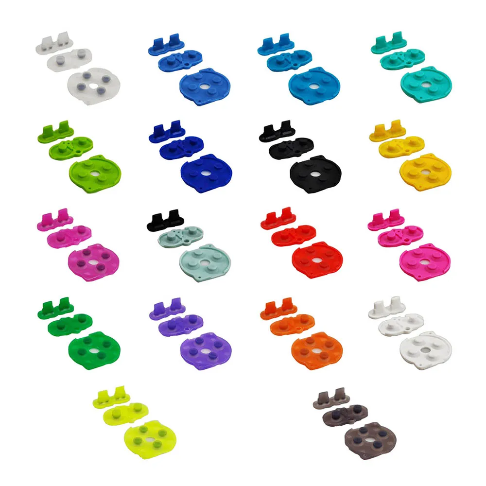 New Original Buttons Conductive Rubber Pads Replacement Accessories For GameBoy Color GBC Buttons Sets 18 Colors Available