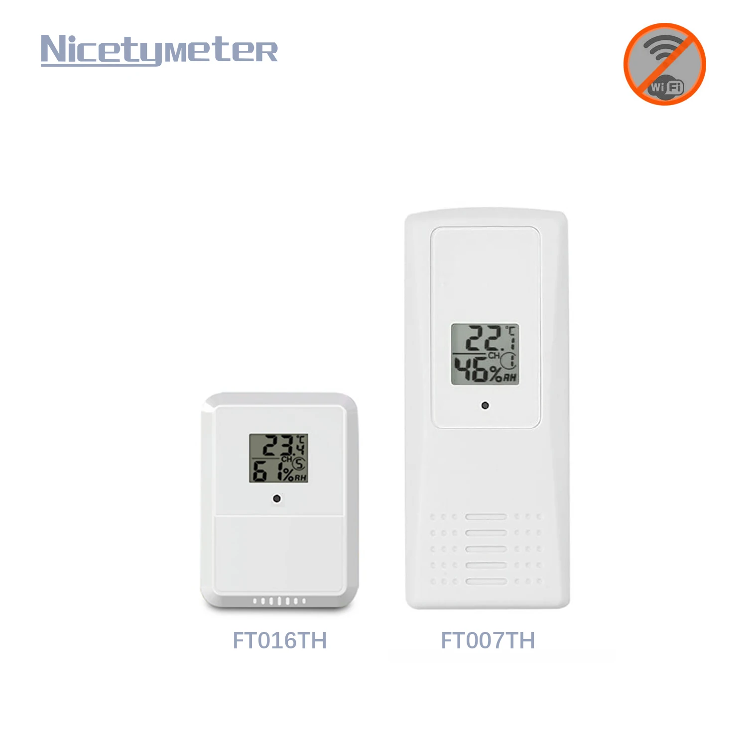 

NicetyWeather Wireless Indoor/OutdoorThermo-Hygrometer Meter for FT-0320 Weather Stations Wireless Monitor Remote Sensors