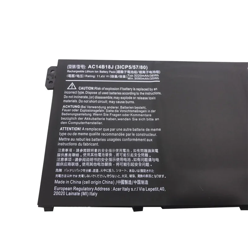 Imagem -05 - Lmdtk Nova Bateria do Portátil Ac14b18j para Acer Aspire Es1511 512 V3111p Cb3-531 311 Travelmate B115 B116 Ms2394 Ac14b13j