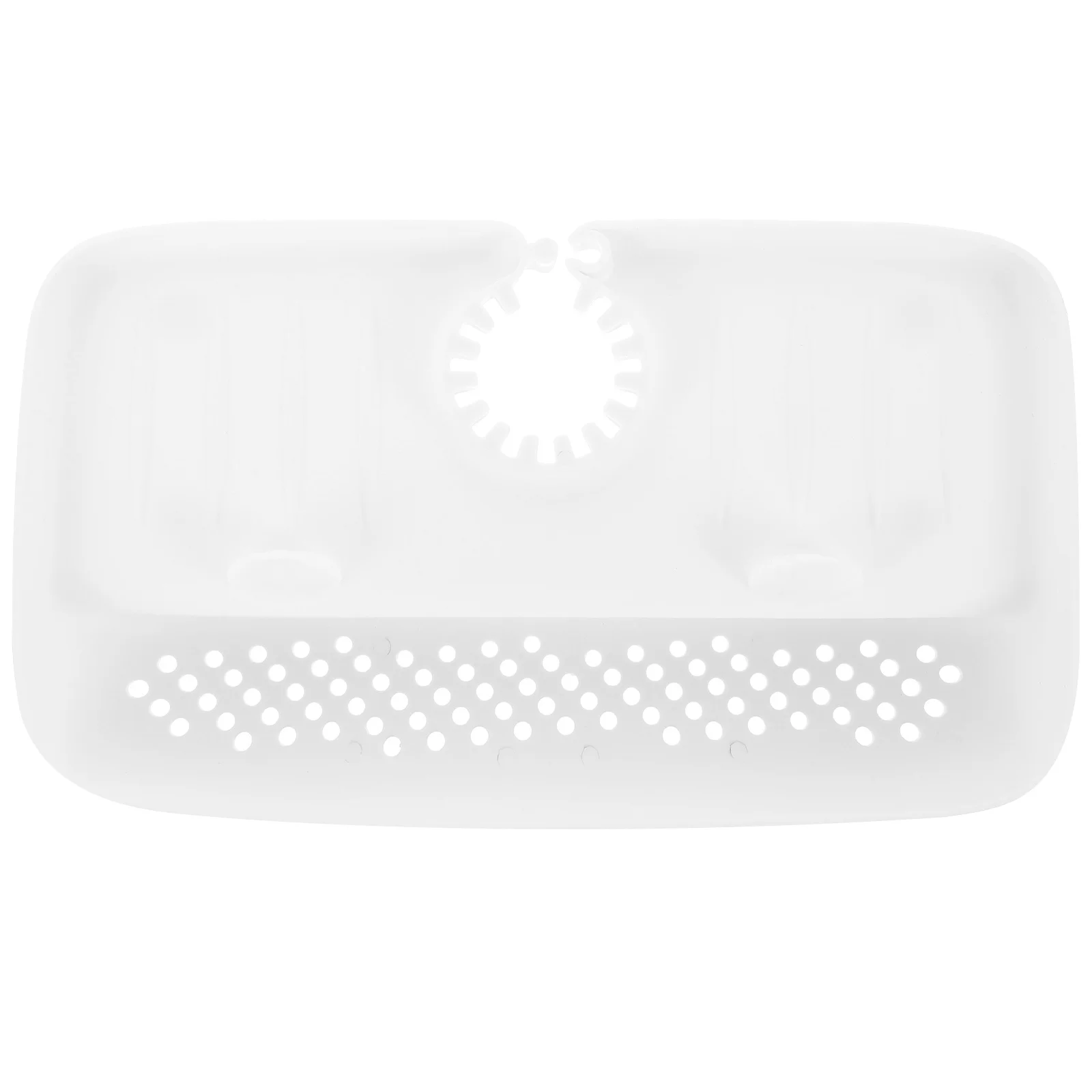 

Faucet Sponge Holder White Anti Splash Mat for Kitchen Sink with TPE Basin Draining