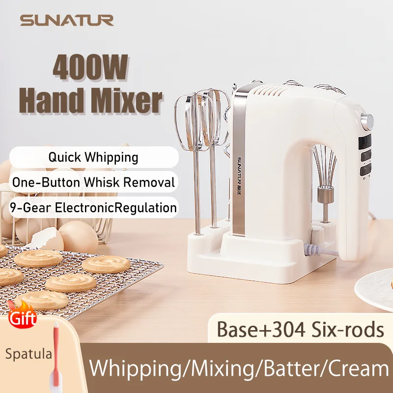 sunatur-400w-dc-hand-mixer-electric-speed-control-304-stainless-steel-6-rods-set-with-storage-base
