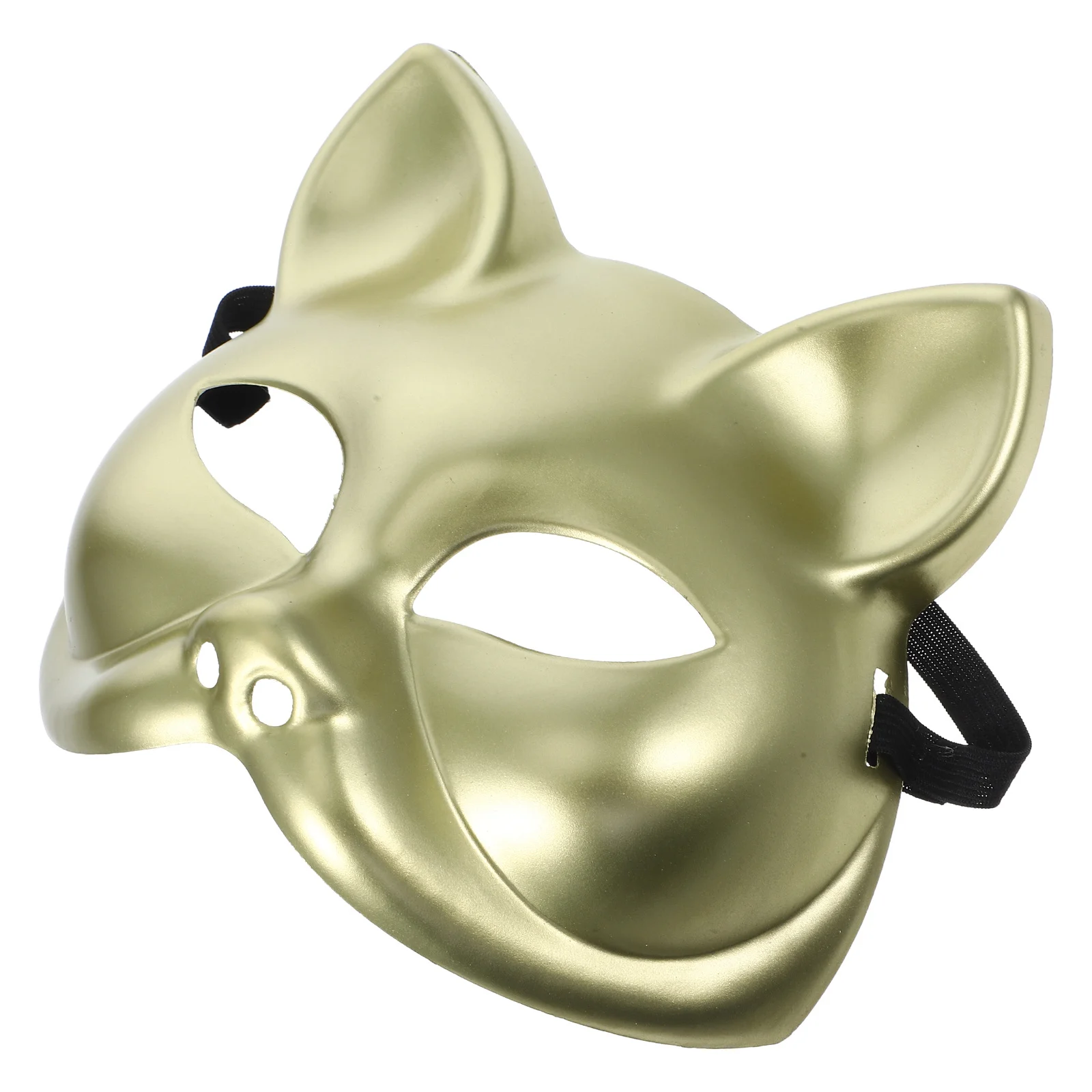 Blanko-Fuchs-Maske zum Selbermachen, unbemalt, sicherer Kunststoff, Cosplay, Halloween-Party, Maskerade-Maske für Erwachsene, Face Fit, Basteln, Maskerade-Masken