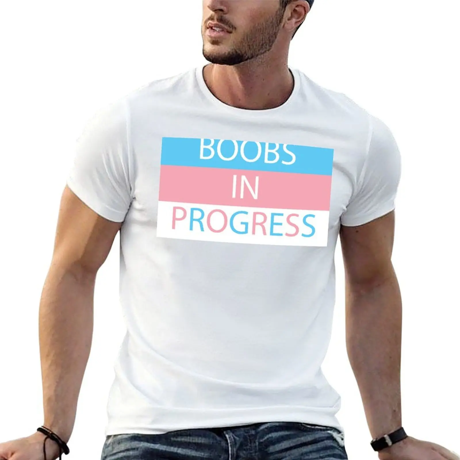 

BOOBS IN PROGRESS T-Shirt t shirt men 100% cotton luxury brand man tshirt T-Shirt