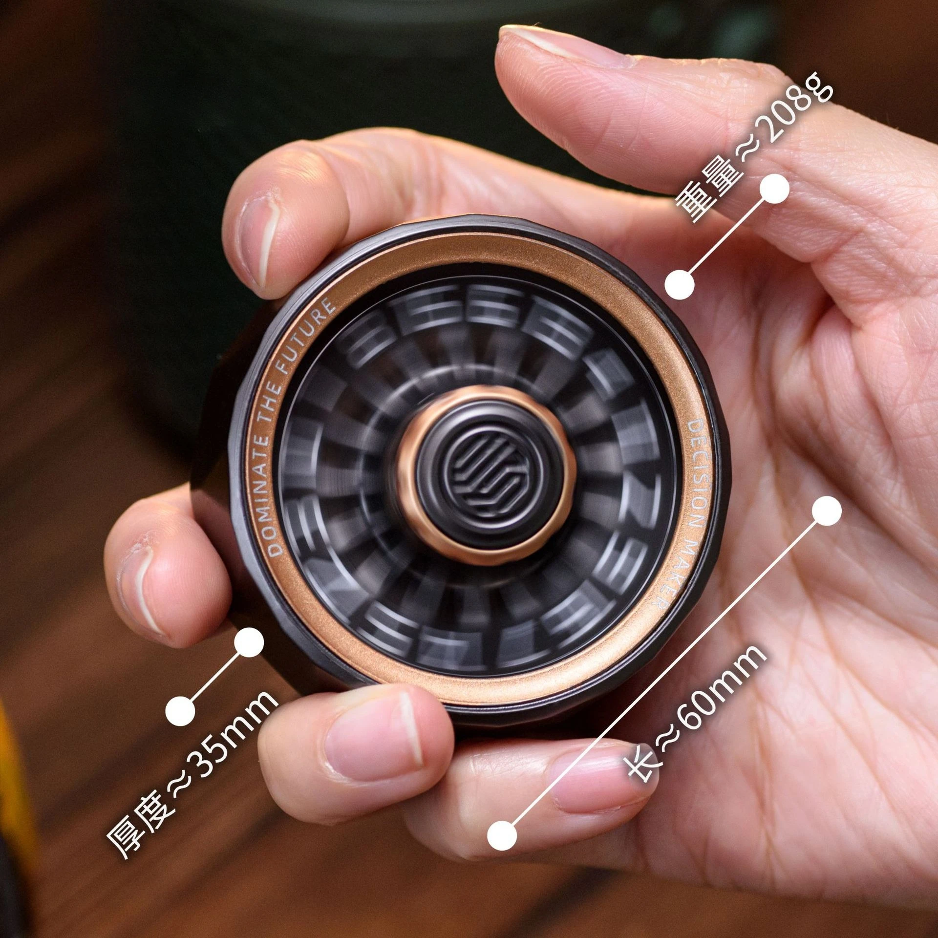 EDC decompression toy star ring turntable removable creative metal alloy toy mechanical wind fingertip decompression toy