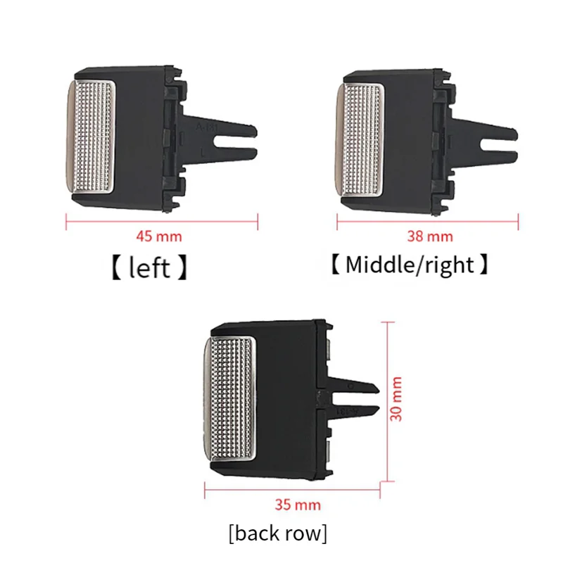 لوحة العدادات اليسار A/C تنفيس منفذ تبويب كليب طقم تصليح تنفيس الهواء تعديل مشبك لمرسيدس بنز W167 2020-2024 أجزاء