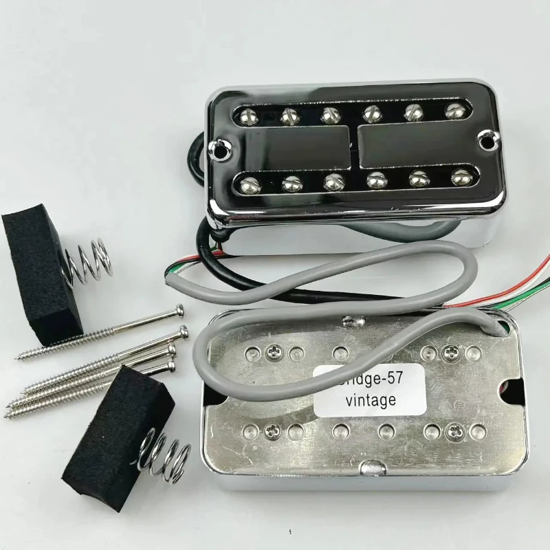 

Хромированные гитарные звукосниматели Humbucker, винтажный фильтр, набор звукоснимателей в стиле Tron, детали гитары