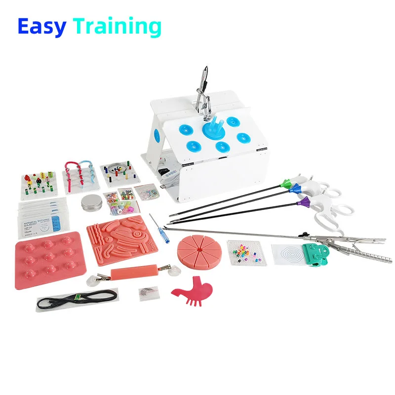 Laparoscopic Simulator Trainer Surgery Simulation Training Box Laparoscopy Instruments Complete Set With Endoscope Camera Tools