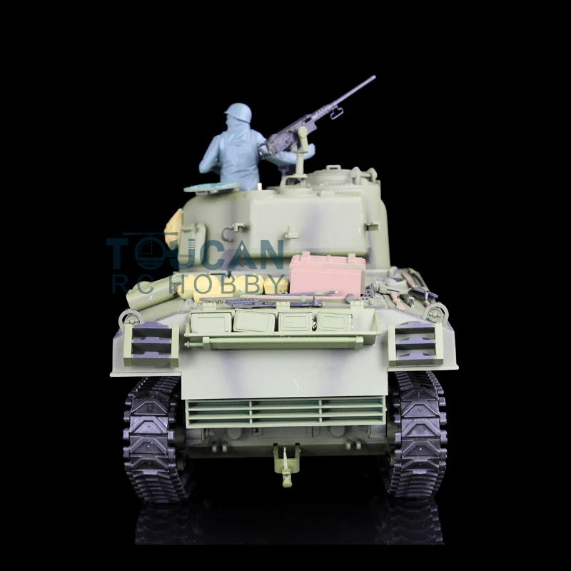 1/16 2.4G Heng Long TK7.0 플라스틱 버전, 셔먼 M4A3 3898 RTR RC 탱크 모델, 남아용 선물 TH17665