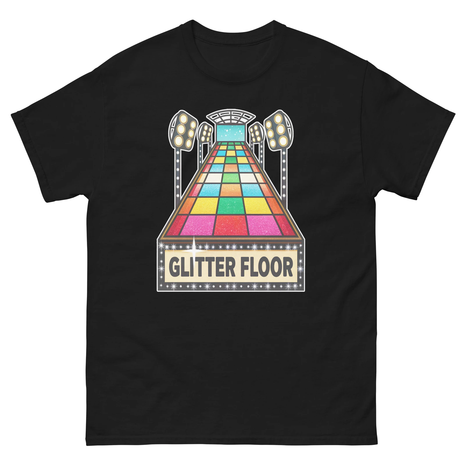 

Glitter Floor Nightclub Bar Nightlife Party T Shirt