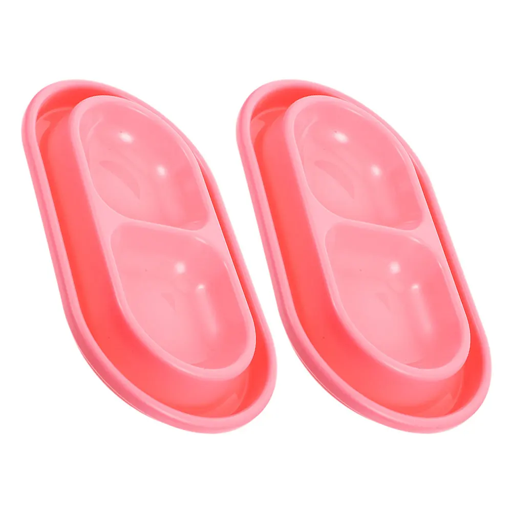 

2Pcs Anti-Ant Double Cat Bowl Set Pet Feeding Dish for Food and Water Outdoor Friendly Stable Base for Cats Dogs Small Animals