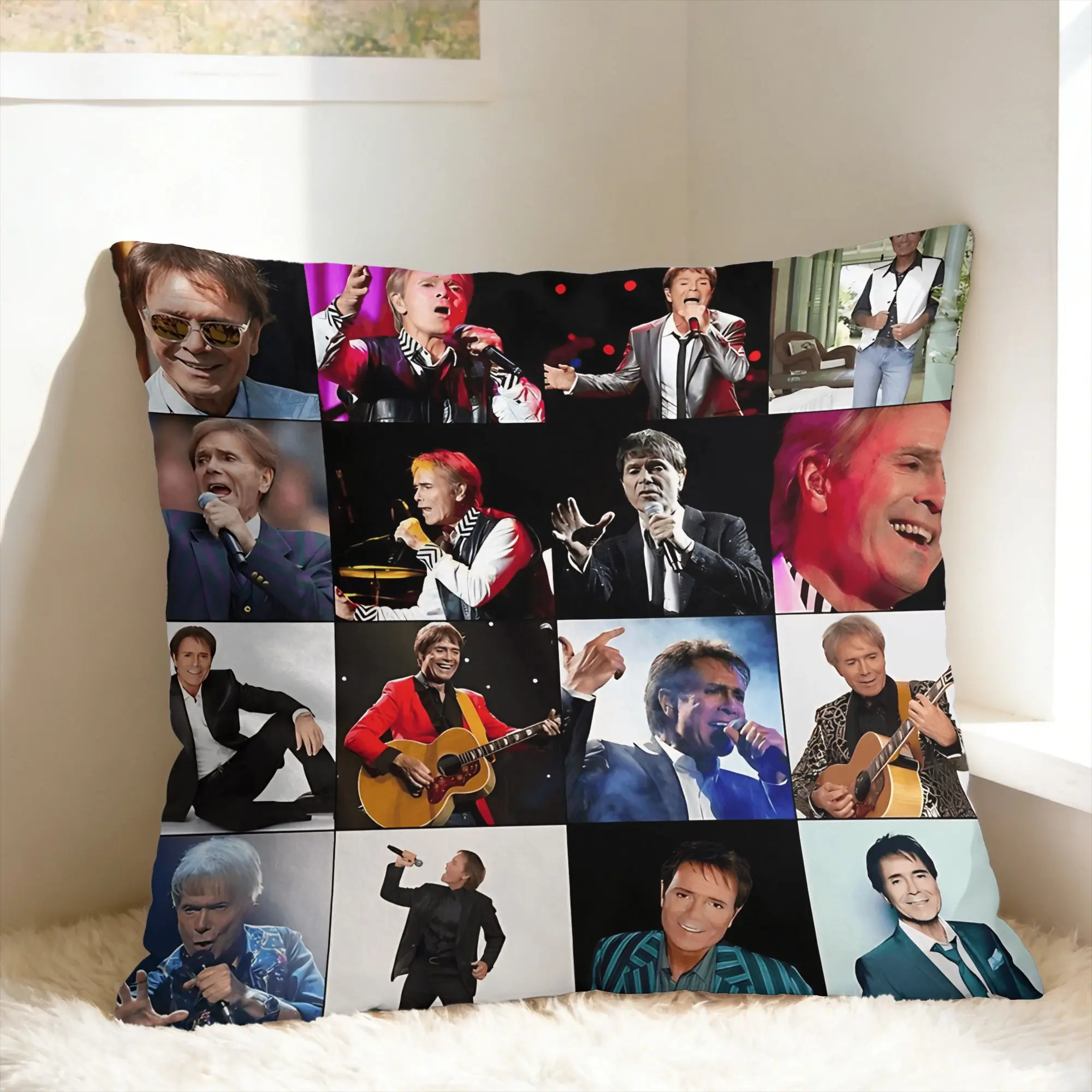 C-Cliff Richard Pillowcases  Vintage Pillow Case For Couch Sofa Bedroom Comfy Pillow Cover