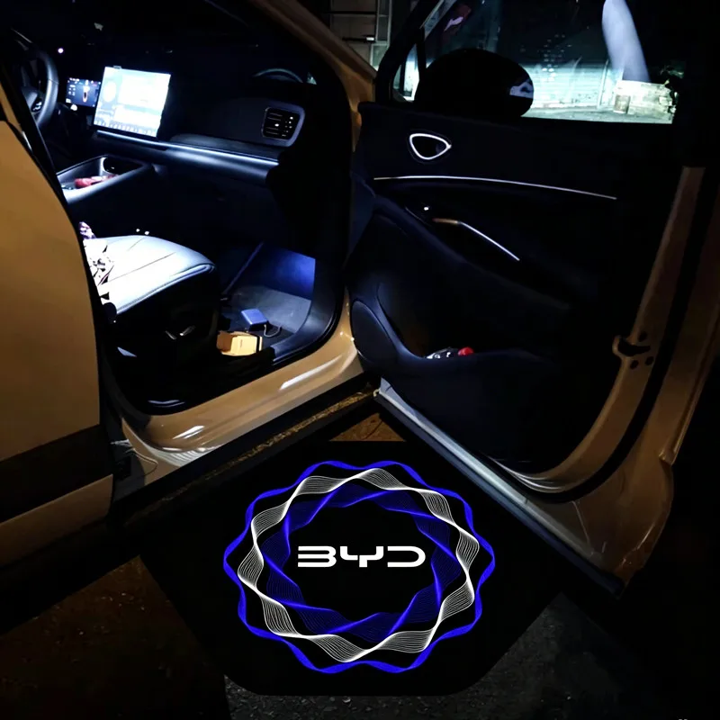 2 Stück Auto-Türbeleuchtung Warnleuchten Nacht-Signalleuchten für BYD EV Han DM Song PLUS Qin PRO Seal EA1 2020-2024 2023