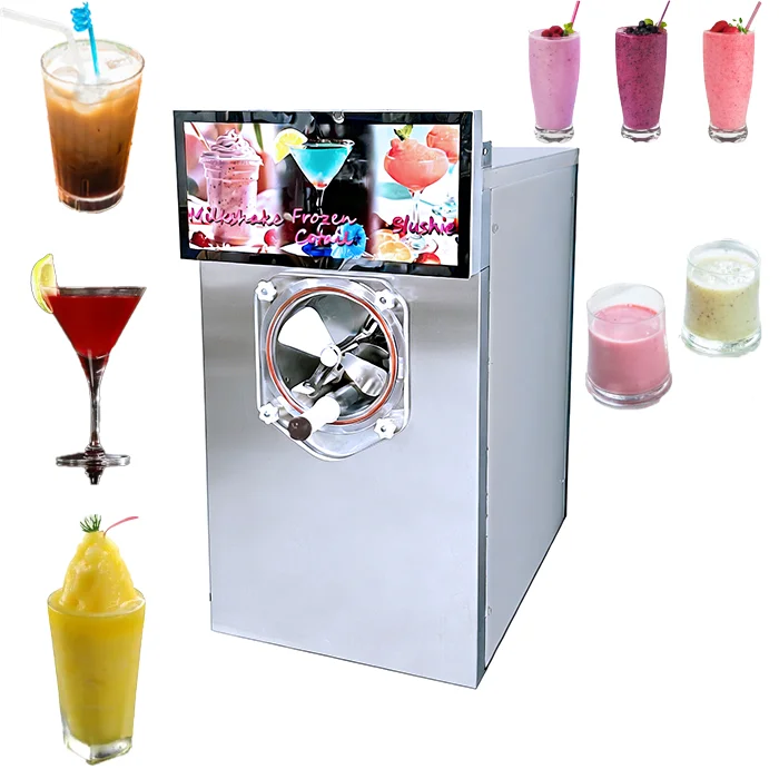 80L/H Commercial Wholesale Single Tank Smoothie Frozen Alcohol Drink Margarita Granita Slush Machine Slushy Maker Machine