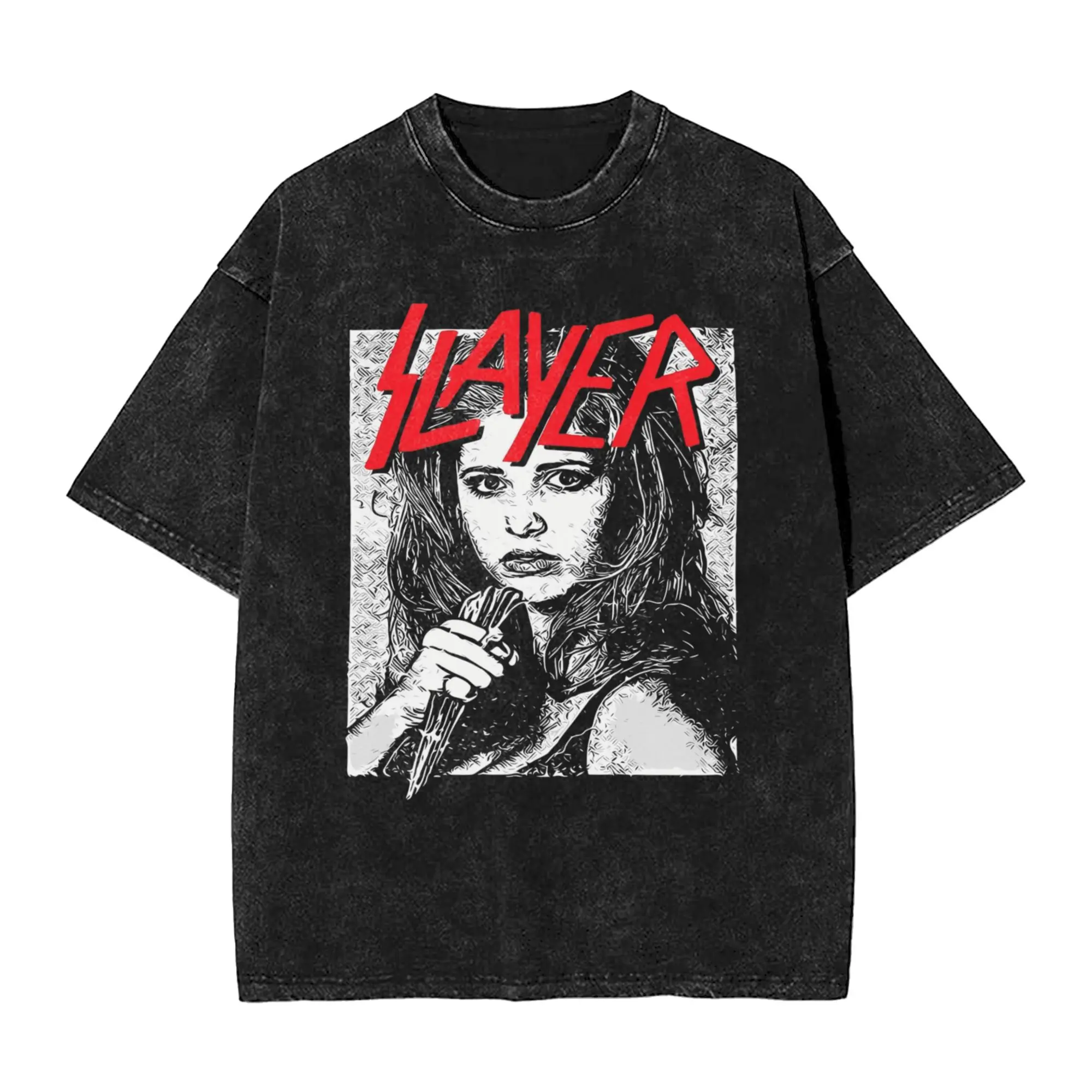 

Buffys The Vampires Slayers Spike T Shirt Men's Pure Cotton Vintage T-Shirt Round Collar Tees Short Sleeve Clothes Gift Idea