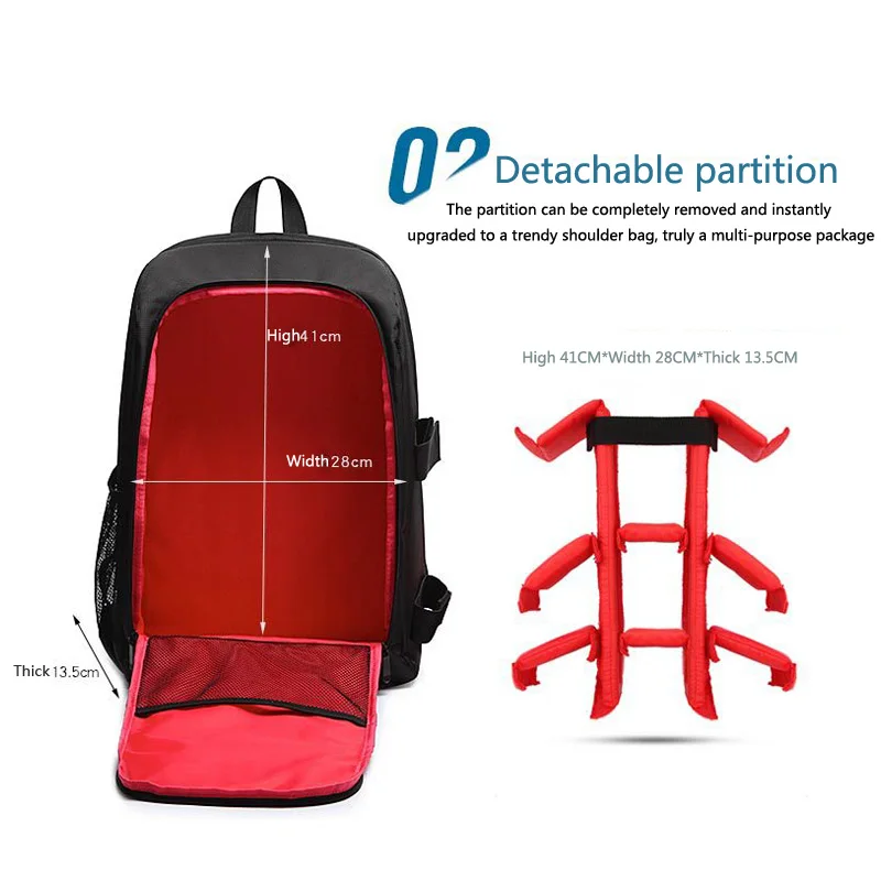 Large-capacity camera waterproof backpack, tripod bag, digital single-lens reflex camera backpack, suitable for most cameras.