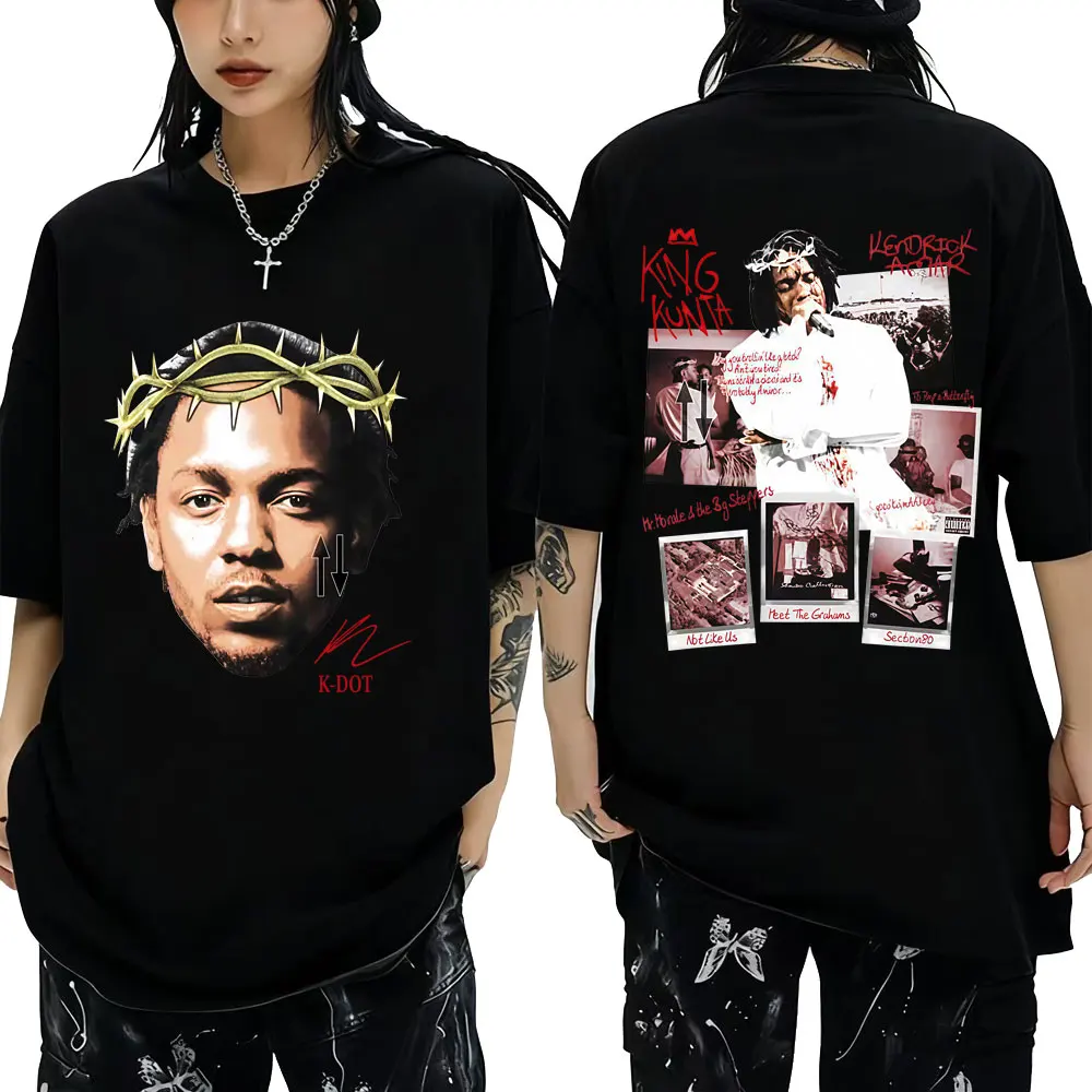 

Rapper Kendrick Lamar T Shirt Not Like Us Mr. Morale & The Big Steppers Merch 2026 T-shirt Men Hip Hop Fashion Oversized Tshirt