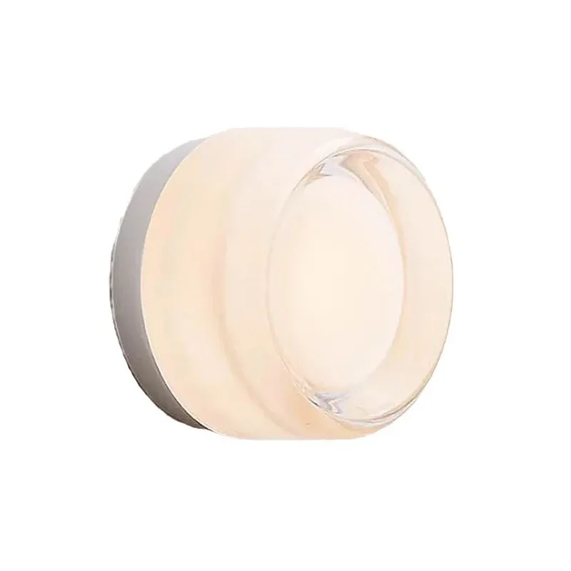 SANDYHA Nordic Wall Lamp Minimalist LED Circle Light For Bedroom Living Room Foyer Home Decor Warm White Dimmable Background
