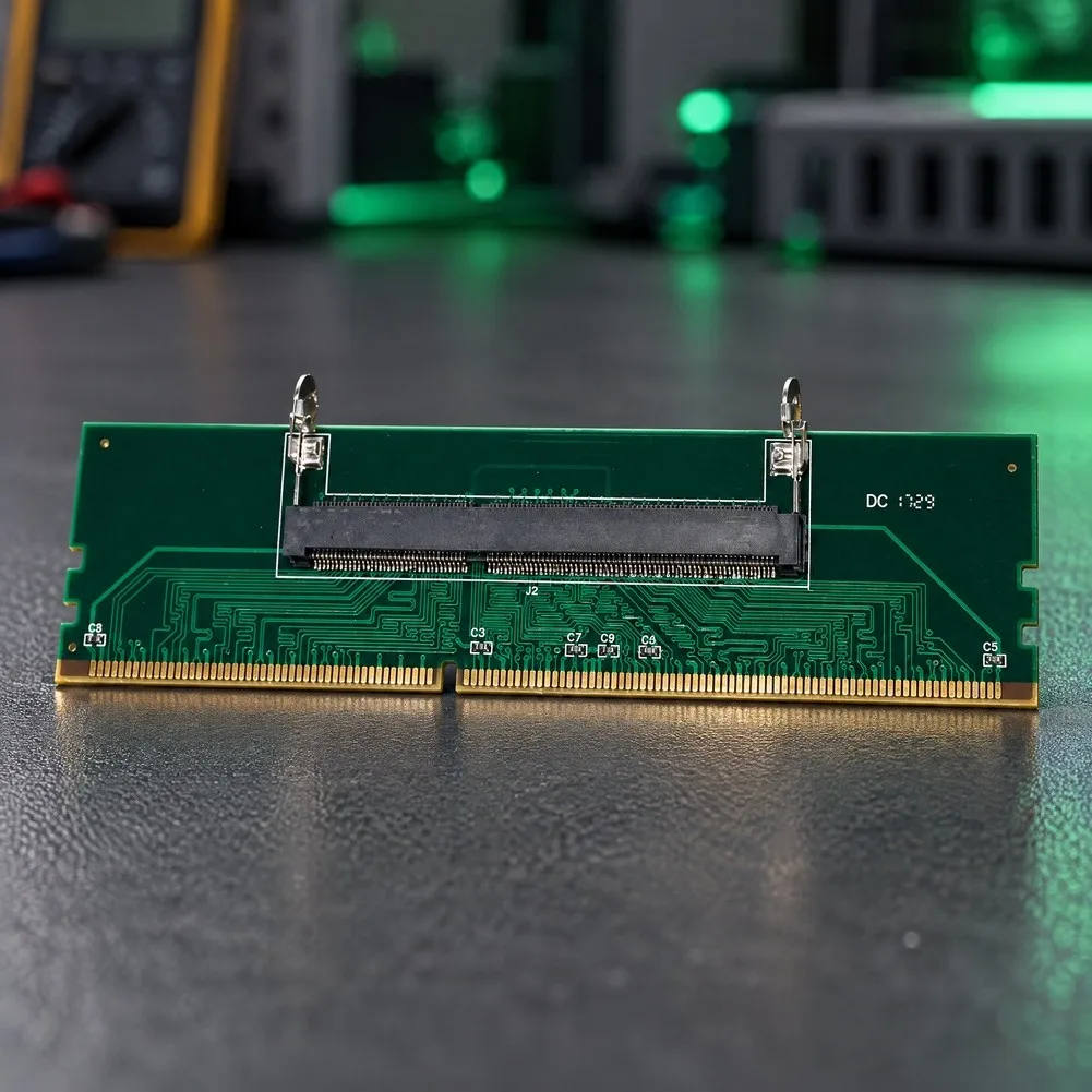 DDR3 SO-DIMM to For Desktop UDIMM Test Adapter for Laptop Validation on Standard For Desktop Motherboards No Chip Design