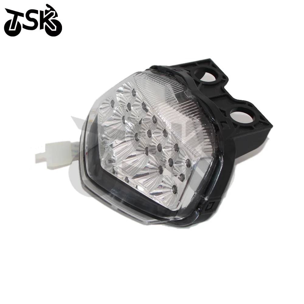 

Светодиодный задний фонарь для мотоцикла KAWASAKI NINJA 250R 2008-2012, хромированный задний фонарь, стоп-сигналы поворота, встроенный светодиодный светильник