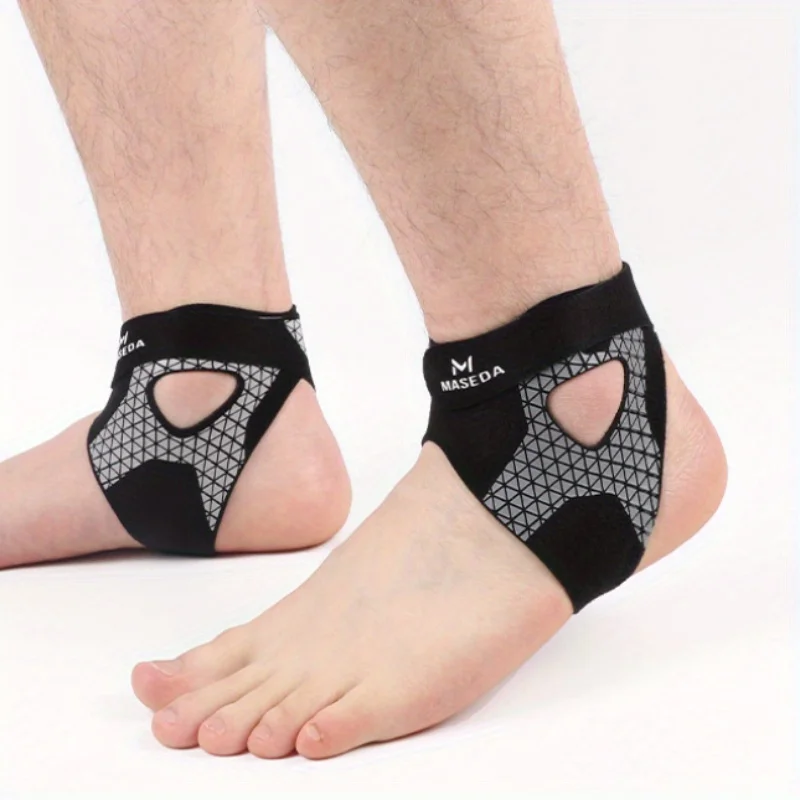 

1pc Ultra-Thin Adjustable Ankle Support Brace - Breathable Nylon, Dual-Sided Straps,for Sports,Running, Cycling, Ankle Sleeve,