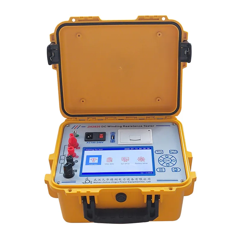 LCD Display 20A Digital DC Winding Resistance Tester Micro Meter Portable Automatic Transformer Test Equipment Instruments