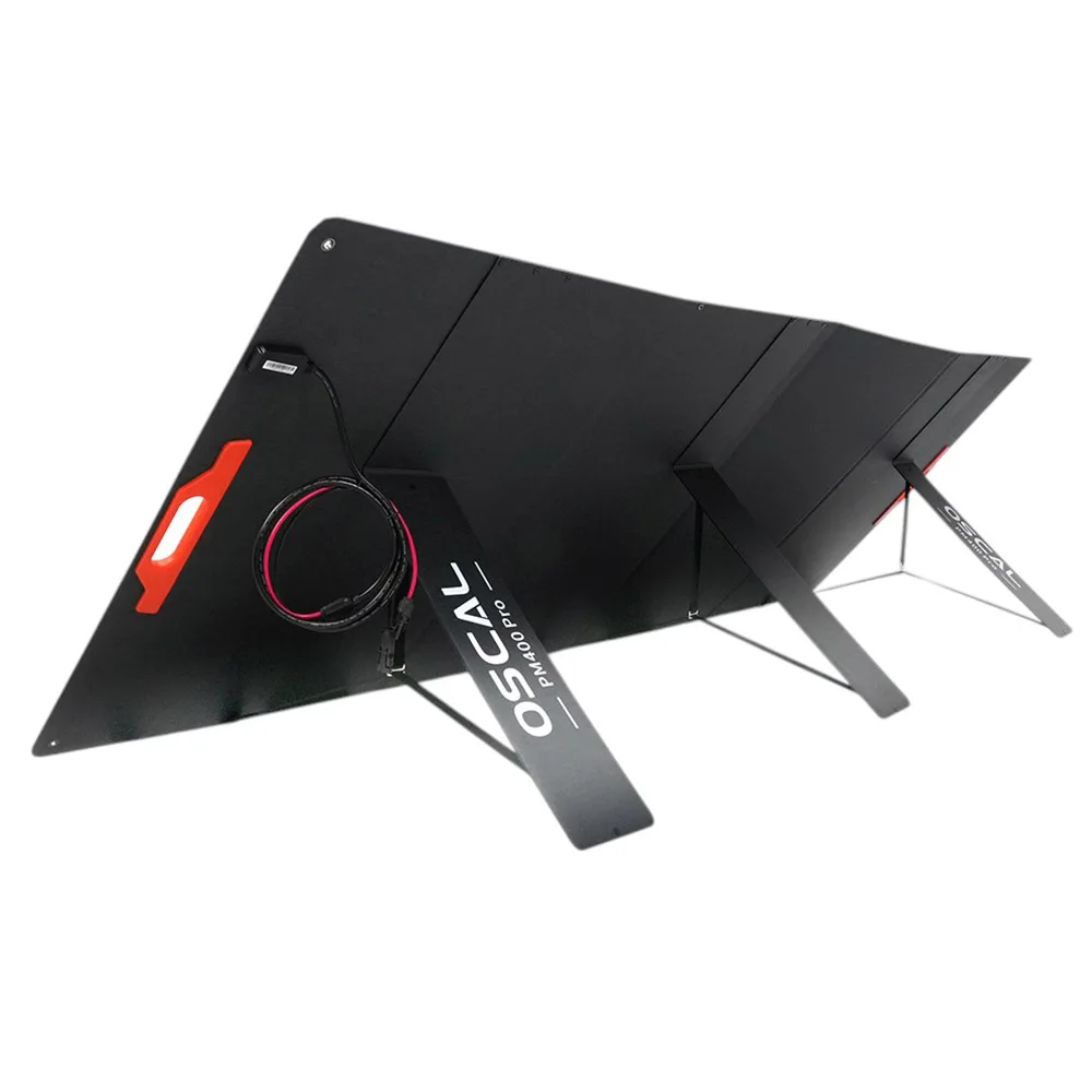 لوحة شمسية قابلة للطي Oscal PM400 Pro بقدرة 400 وات، كفاءة تحويل الطاقة الشمسية ≥23%، مقاومة للماء IP67، مادة ETFE