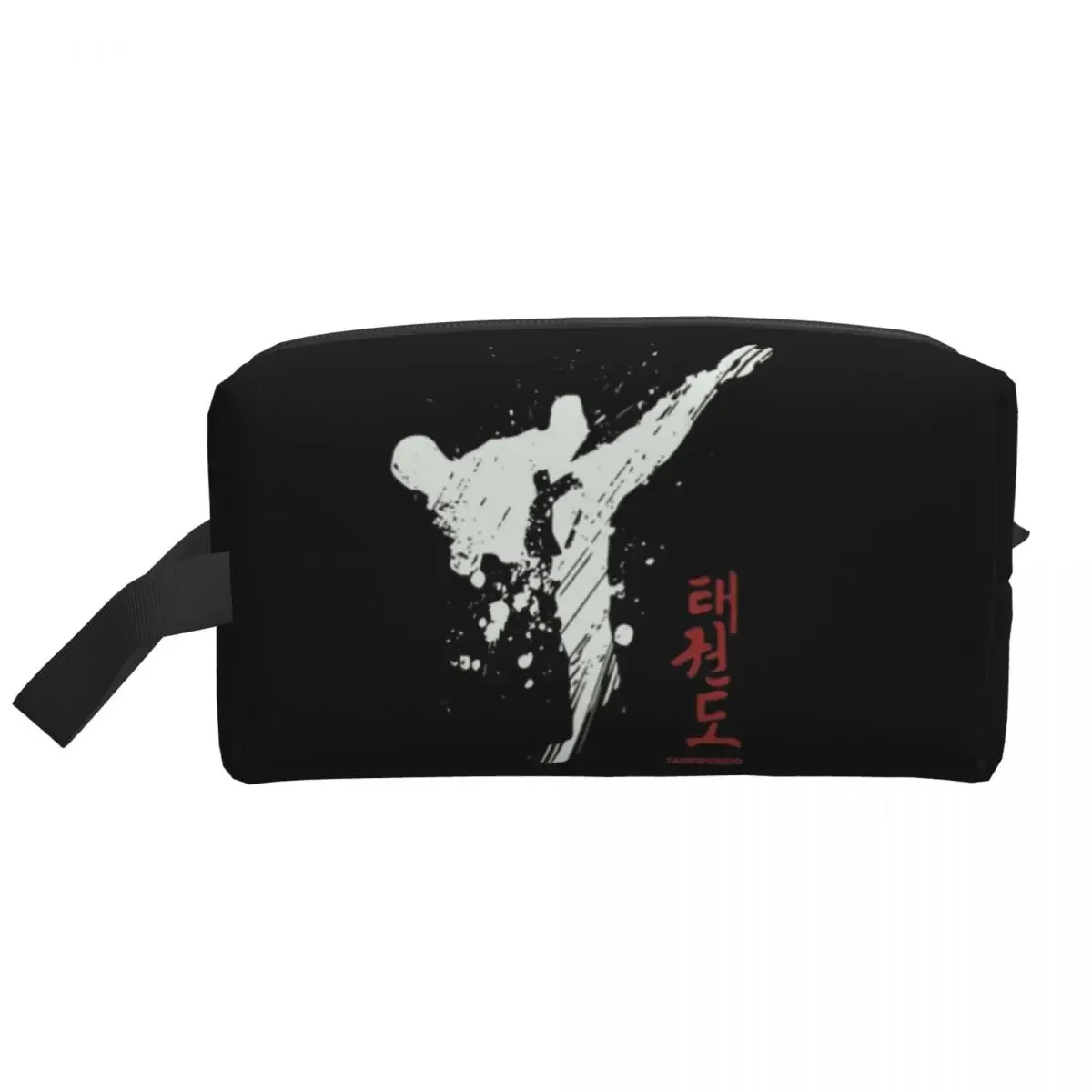 Taekwondo Kick Cosmetische Tas Vrouwen Mode Grote Capaciteit Vechter Martial Arts Make-Up Case Schoonheidsopslag Toilettassen