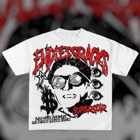 Vintage Endless The Hustler Superstar Graphic Print T-Shirt Men Y2K Summer Short Sleeves Oversize Tshirt Streetwear Women Tops