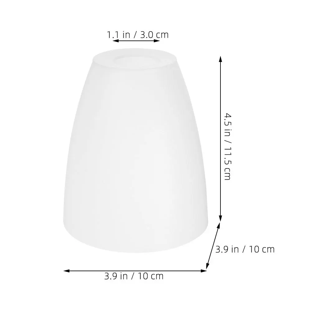 5 قطع من ظلال المصابيح البلاستيكية المتينة والأنيقة بتصميم الفم المسطح ونقل الضوء الممتاز وسهل التركيب وقلادة نظيفة ومتعددة الاستخدامات #4
