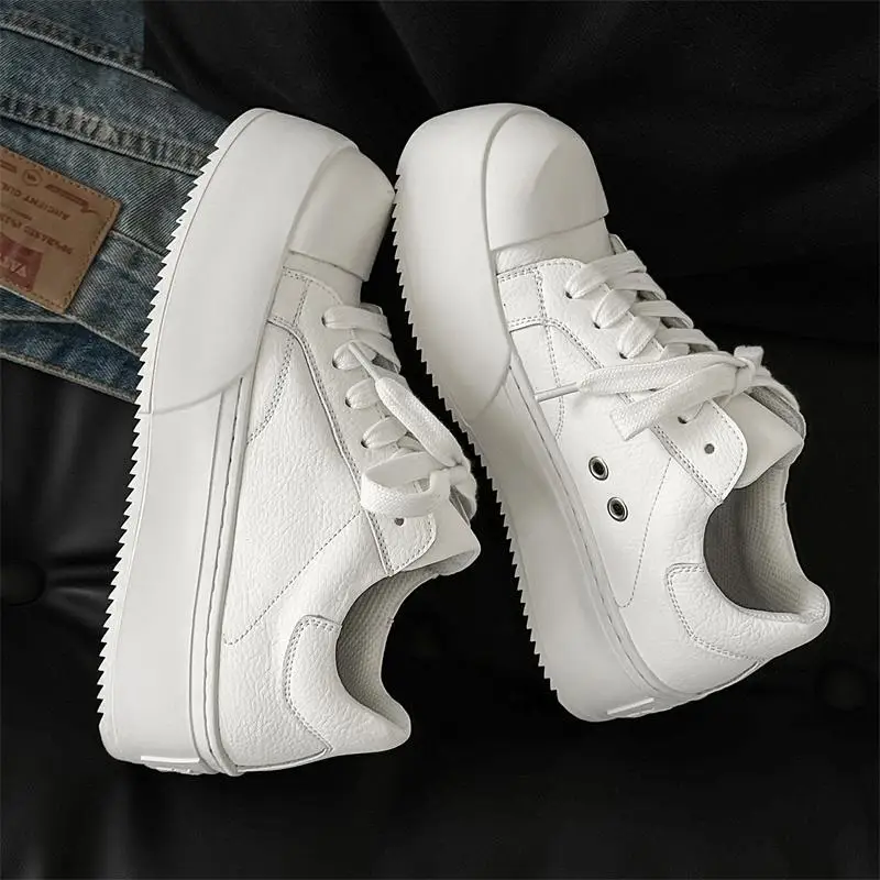 

High-Street Thi-Heeled oes ex American Commuter White Board oes Пара Trendy oes Повседневная одежда с круглым носком и шнуровкой...
