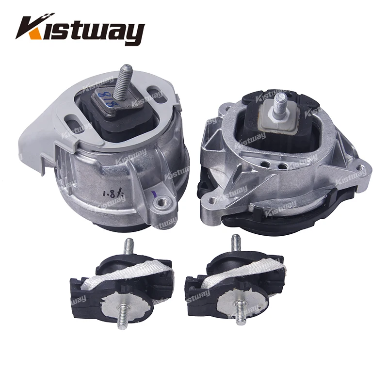 4PCS Gearbox Support Engine Mount Kit For BMW 2 3 4 Series F80 F82 M4 F83 F87 M2 F80 M3 22112284817 22112284818 22312284819