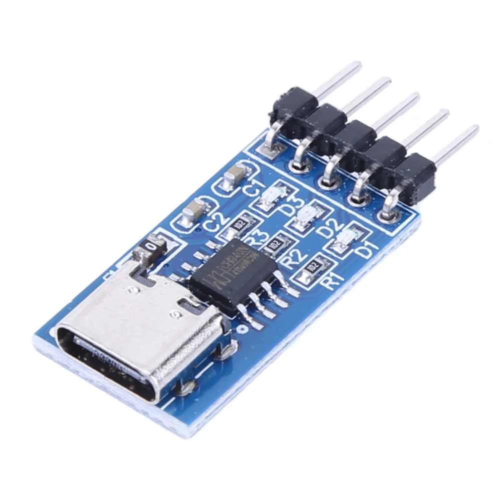 USB-C To TTL Adapter 5 Pins Type C To TTL Serial Port CH340N Module USB To Serial Adapter 5V Upgrade MCU Download Brush Line