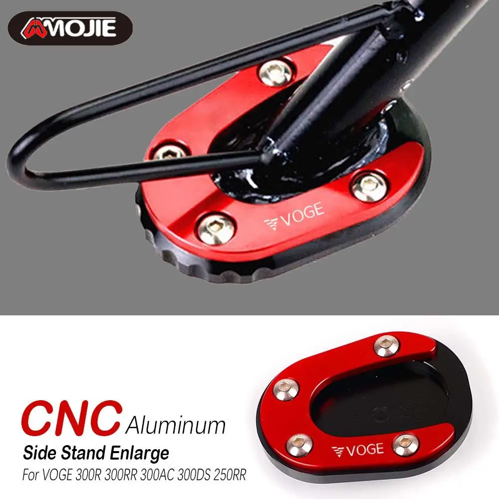 

For Loncin VOGE 250RR 250 RR 300DS 300AC 300RR 300R 300 DS AC RR R Kickstand Foot Side Stand Enlarge Extension Pad Support Plate