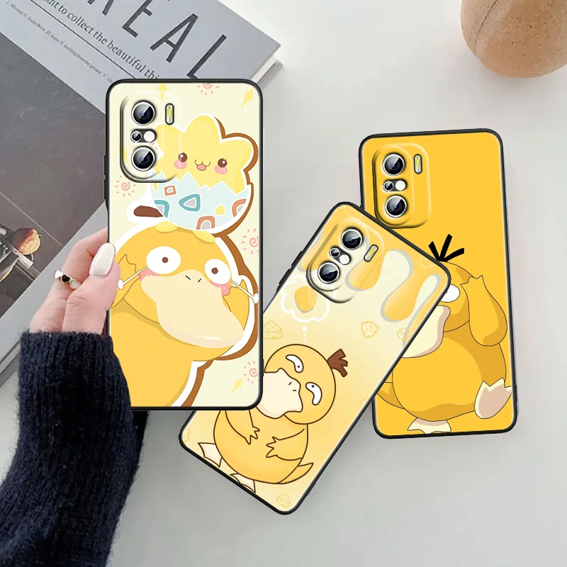 P-Pokemon Can Reach Ducks Cool For Xiaomi Redmi 9A 9C 9AT 10C 9 9T 10 12C 13C A3 12 K60 A1 K50 K40 5G Black Soft Phone Case