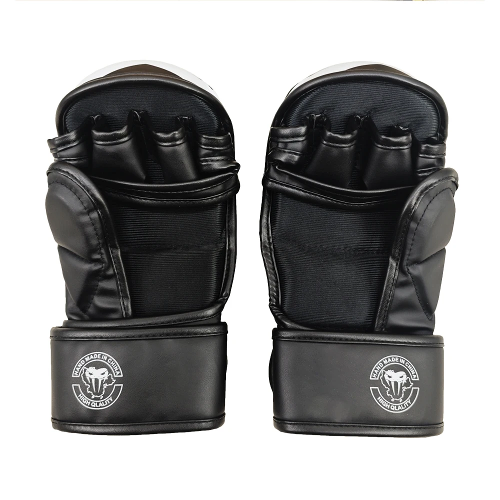 المهنية MMA قفازات الملاكمة بولي Leather الجلود MMA القتال فنون الدفاع عن النفس قفازات ملاكمة الكاراتيه الملاكمة التايلاندية قفازات التدريب الرجال #2