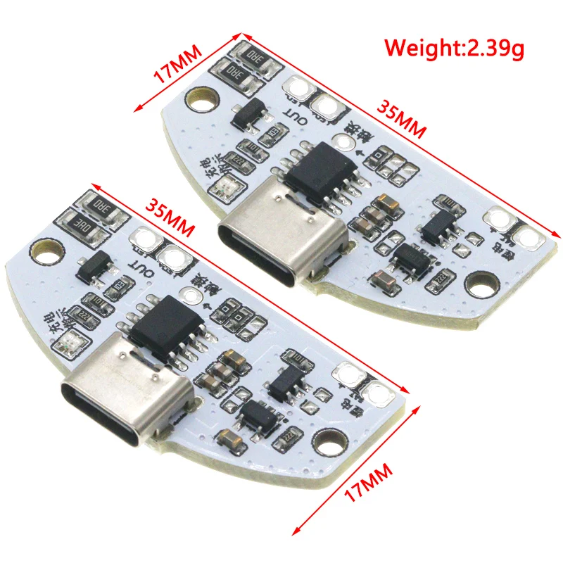 1~10PCS Type-C table lamp circuit board USB charging three gear stepless dimming led touch small night lamp control module