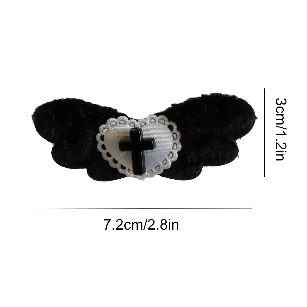 1pc Sweet Hair Clip Gothic Cross Wing Hairpin Y2K Lolita Aesthetics Barrettes for Women Girls Sweet Hair Accessories