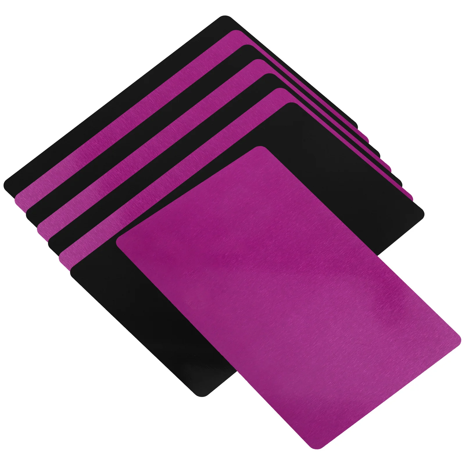 

8Pcs Metal Business Card Blanks Smooth Flat Thick for Sublimation Printing DIY Name Tag Number Sign Metal Cards Crafting