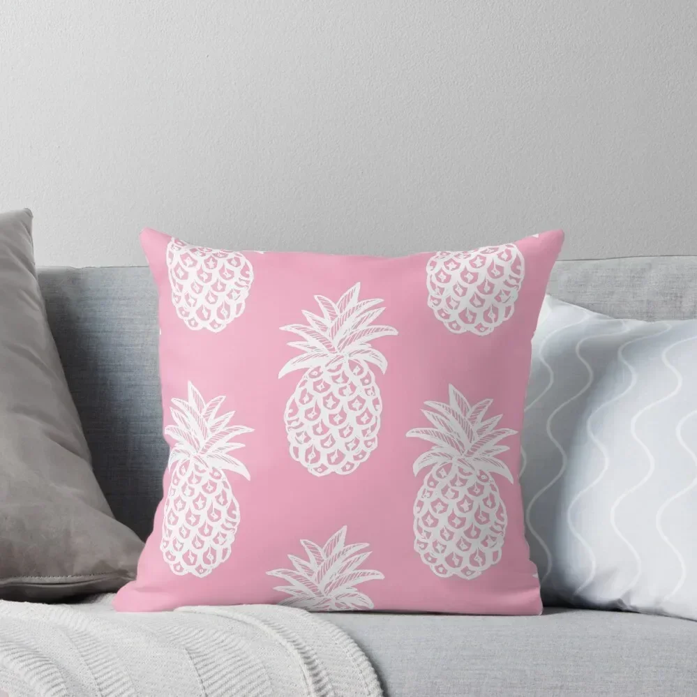 

Pineapple pink summer Throw Pillow christmas ornaments 2025 Luxury Pillow Cover Marble Cushion Cover pillow