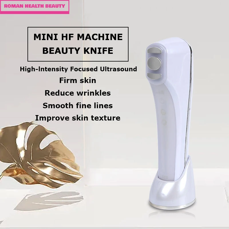 Ultrasuoni V-Face Beauty Equipment EMS RF Beauty Massager Lifting facciale impulso elettrico coltello di bellezza ringiovanimento della pelle sbiancante