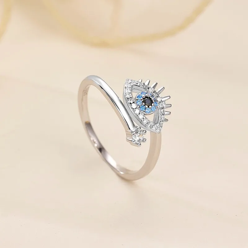 حلقات سلسلة عين الشيطان للنساء؛ خواتم عصرية فاخرة وخفيفة وتصميم متخصص ومبتكرة وعصرية وشخصية وأنيقة. #3