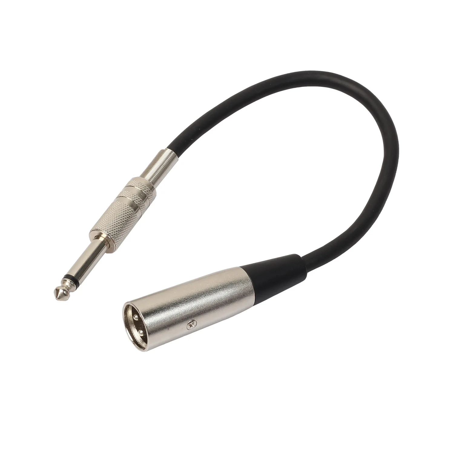 Spot BK2005KM Cable de conexión de micrófono público Canon XLR de resolución 6,35 de un solo canal negro de 0,3 m