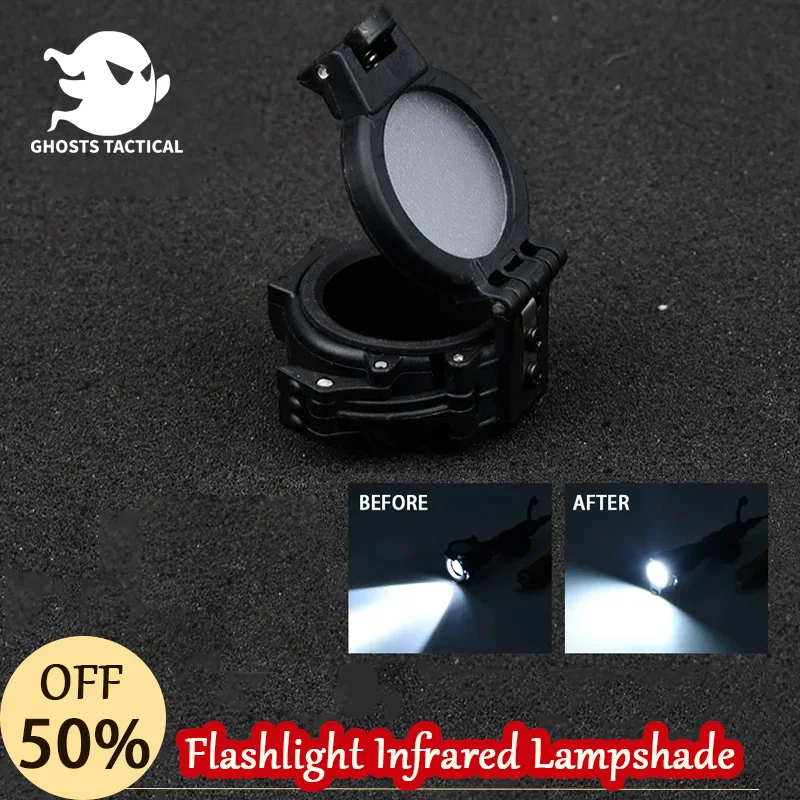 

Tactical Flashlight IR Fill Protector Cover Diameter 25MM M300A M600C M300B M600B Hunting Scout Infrared lampshade accessories