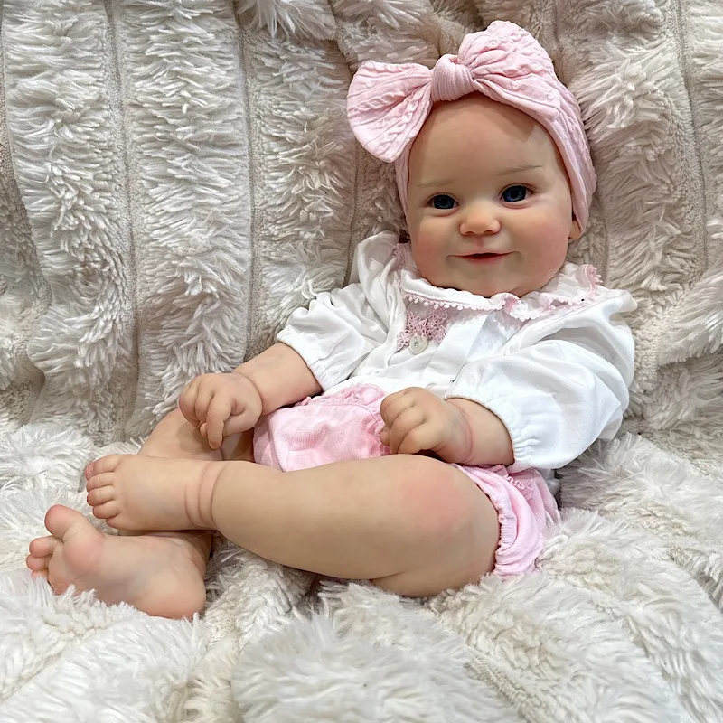 

20inch 50cm Maddie Fresh Color Unpainted Silicon Vinyl DIY Doll Parts with Cloth Body and Eyes