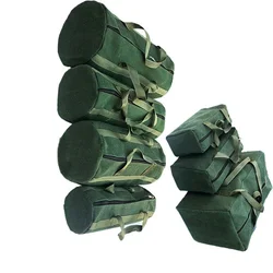 Large Size Tool Storage Bag Canvas Multifunction Portable Toolkit Electrician Tool Screws Nail Drill Bit Metal Parts Storage Bag