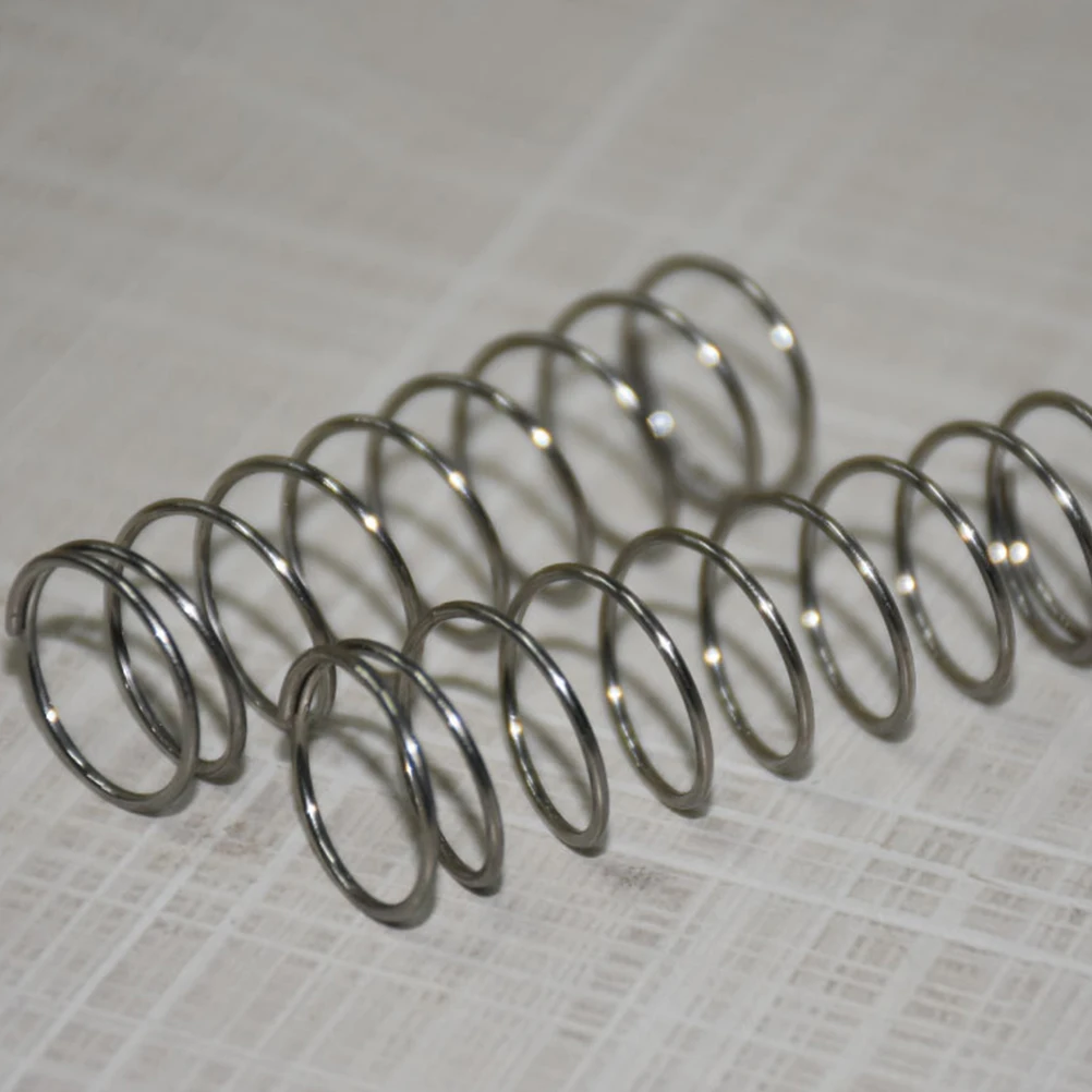 

3Pcs Trumpet Button Springs Durable Stainless Steel Easy Replacement Practical Silver Trumpet Button Spring Replacements