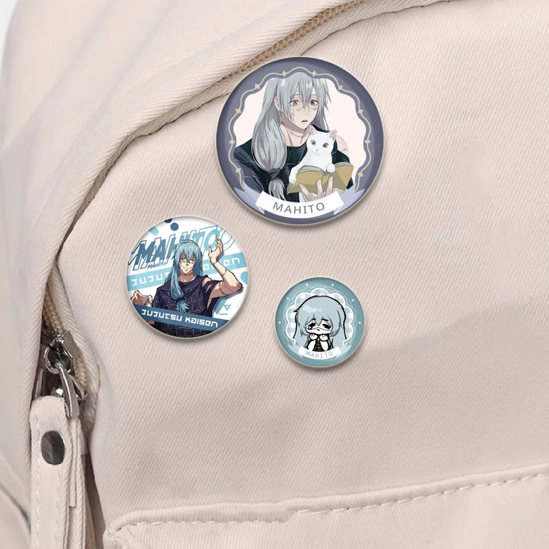 Mahito Anime Figure Badge Cartoon Comic Horror Brooches Handmade Exquisite Enamel Pins for Clothes Accessories Jewelry Backpack