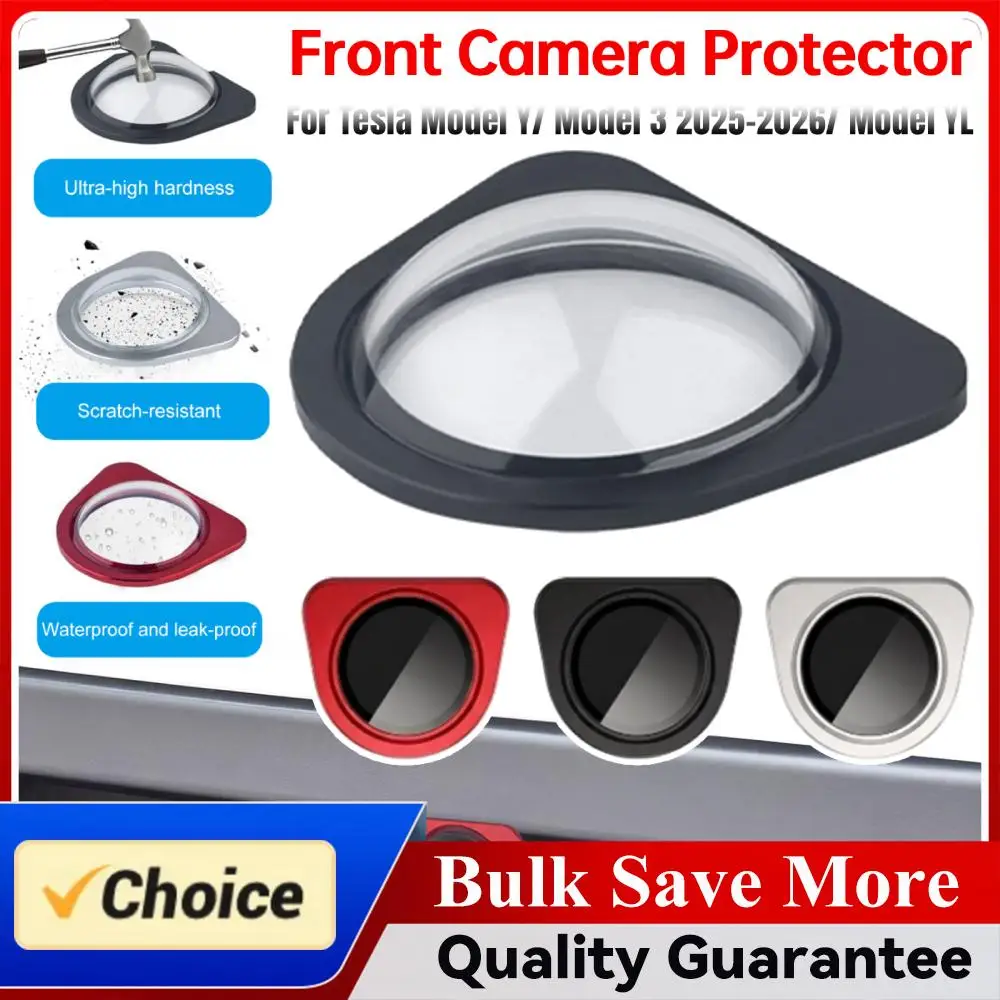 Car Camera Lens Protector for Tesla Model Y/YL Model 3 2025-2026 Front Camera Protective Cover Scratch Resistant Lens Guard