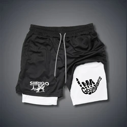 Hot Selling 66 Gesture Printed Shorts in the Summer of 2024, Double Layered Shorts, Quick Drying Sports Shorts, Beach Shorts